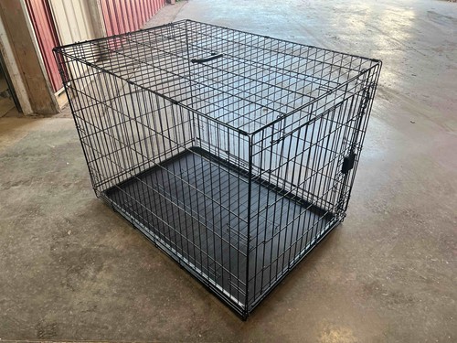 Collapsible wire dog cage - collapsible,