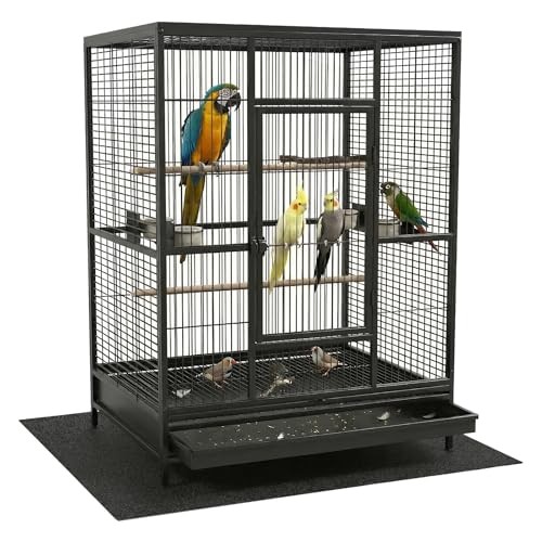 Under pet cage - cage, mat